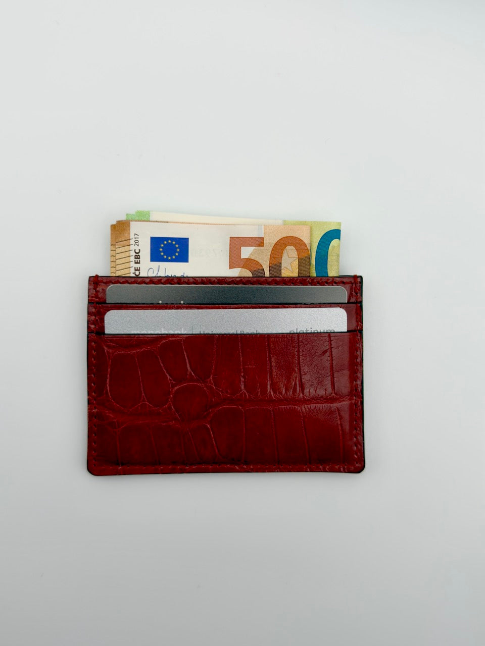 Gucci crocodile card holder
