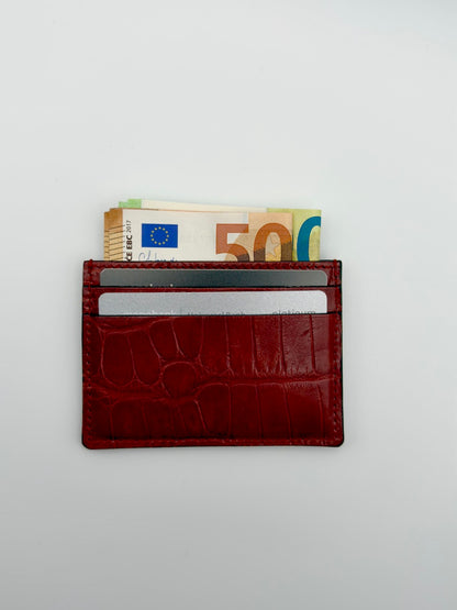 Gucci crocodile card holder