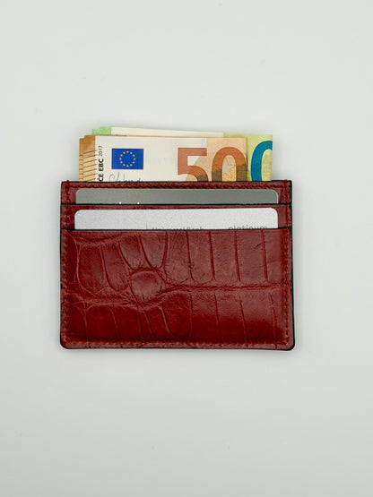 Gucci crocodile card holder