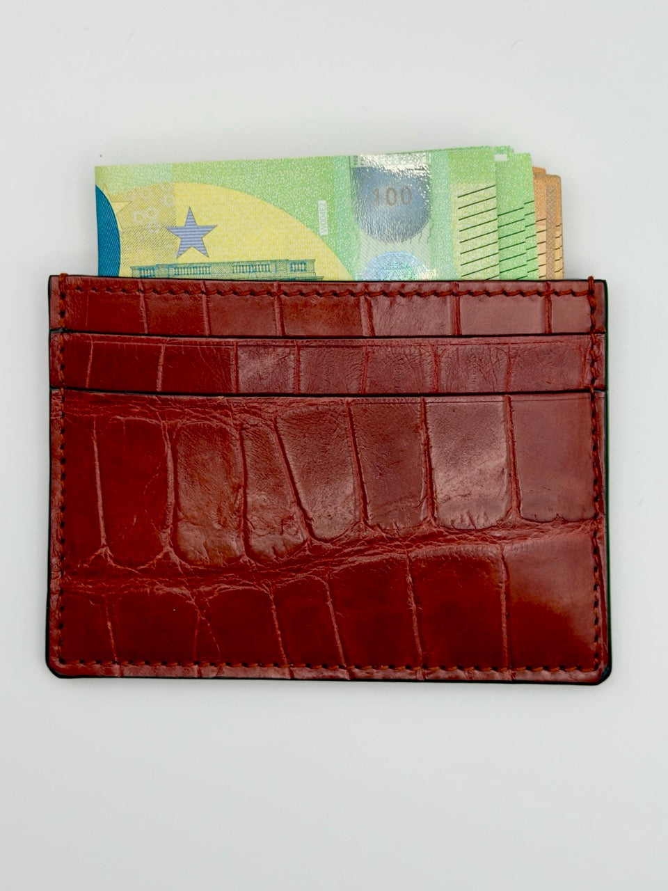 Gucci crocodile card holder
