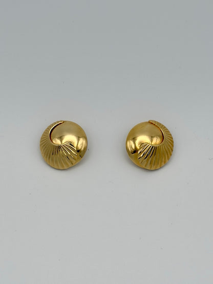 Yves Saint Laurent Round Clip-On Earrings