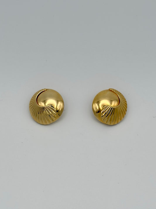 Yves Saint Laurent Round Clip-On Earrings