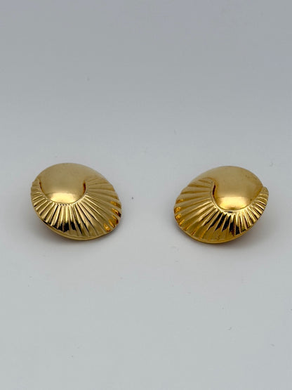 Yves Saint Laurent Round Clip-On Earrings