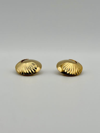Yves Saint Laurent Round Clip-On Earrings