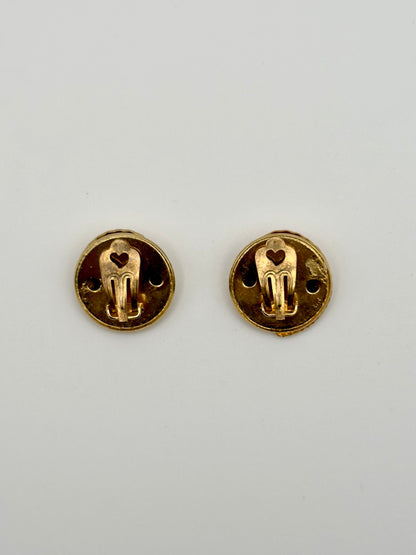 Yves Saint Laurent Round Clip-On Earrings