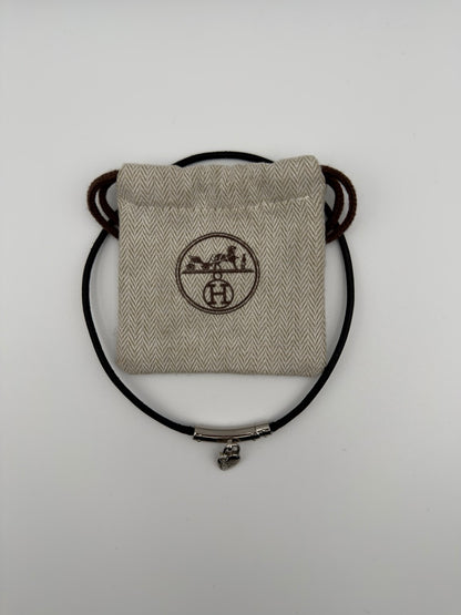 Hermes choker with heart