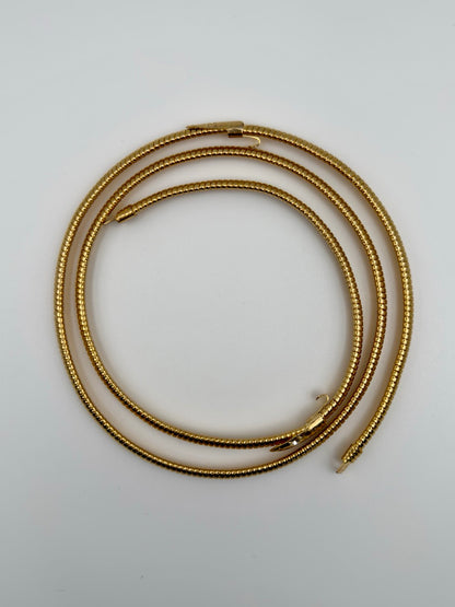 The snake belt is thicker