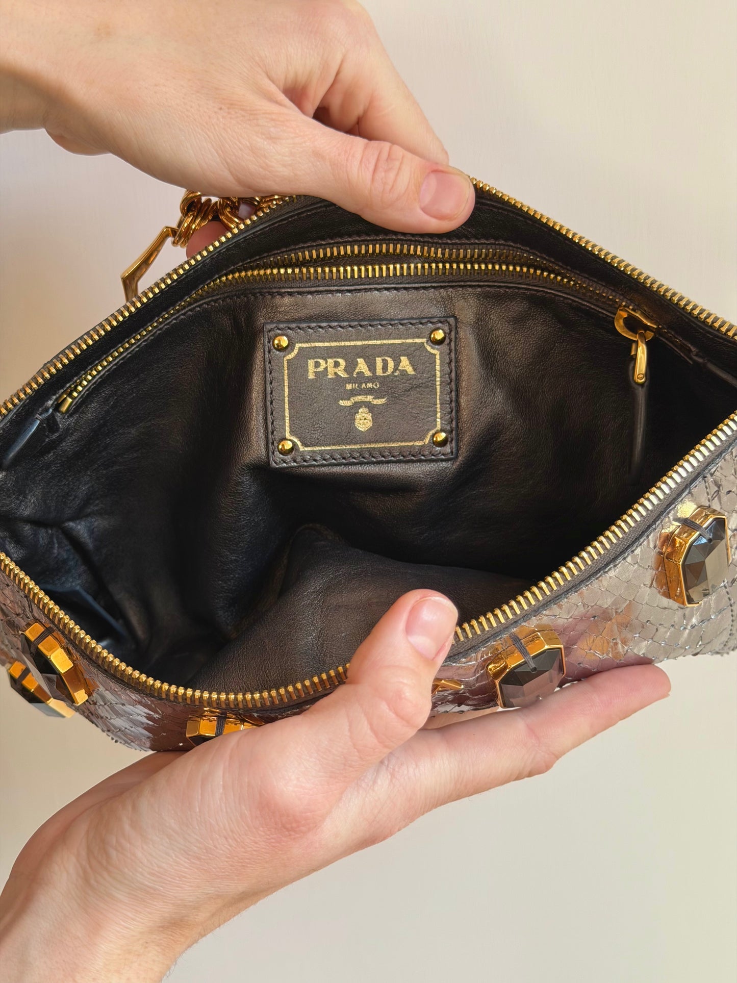 Prada Python 2009 silver